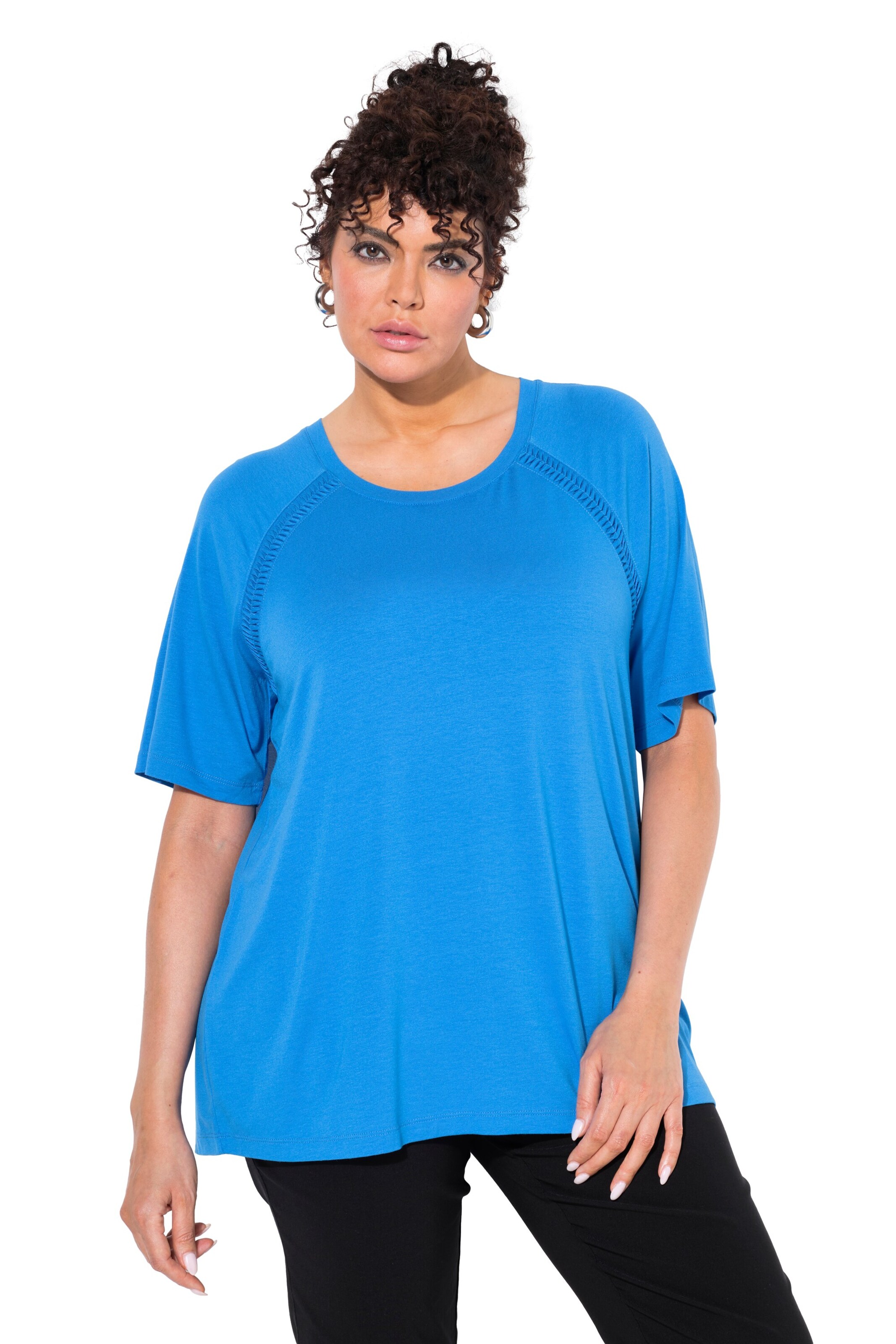 Ulla Popken Shirt in Blau: Vorderseite