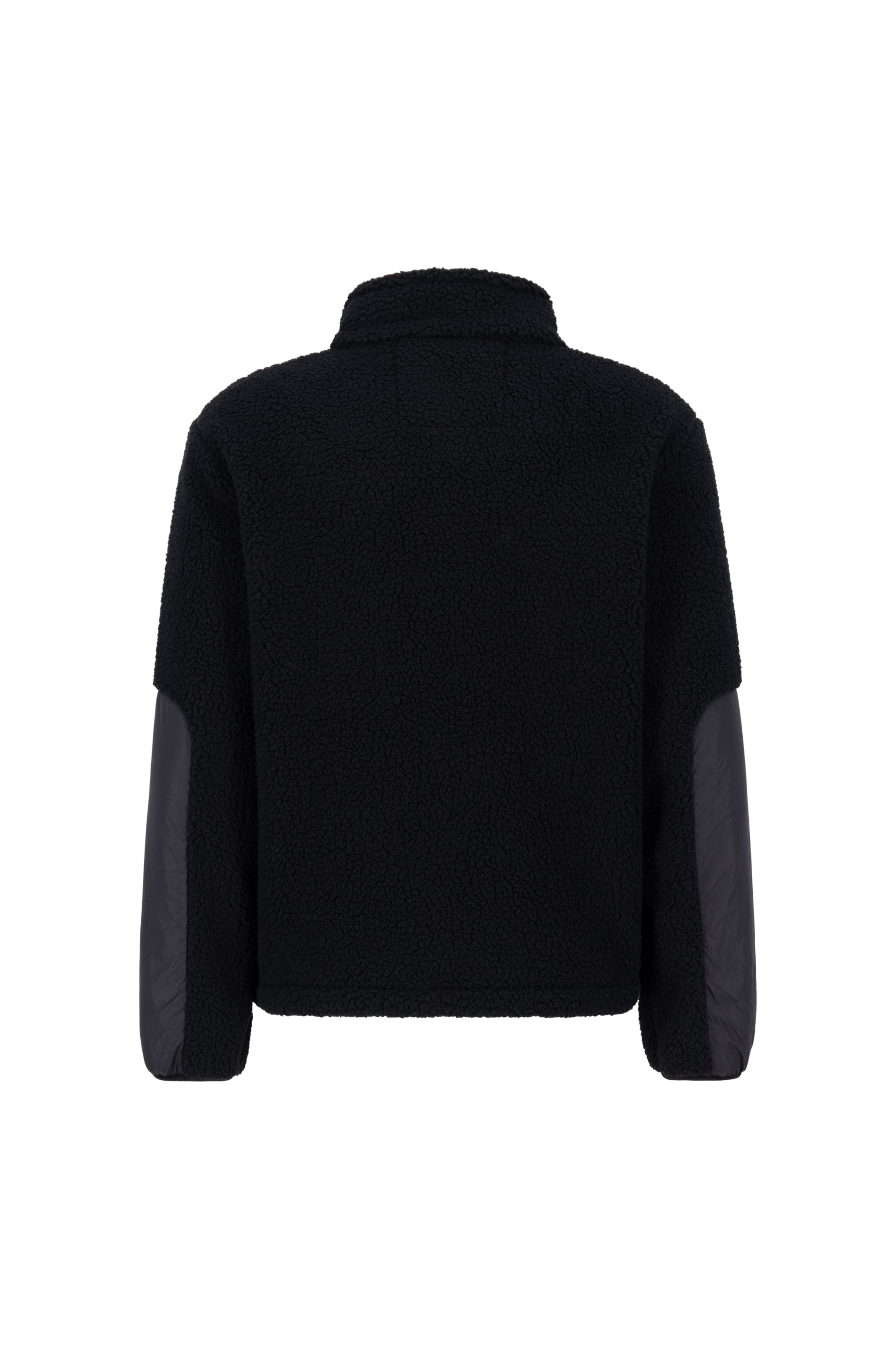 ALPHA INDUSTRIES Overgangsjakke 'Sherpa Zip' i sort