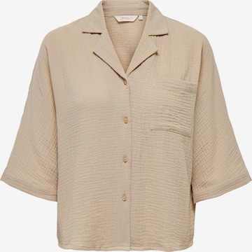 Camicia da donna 'THYRA' di ONLY in beige: frontale