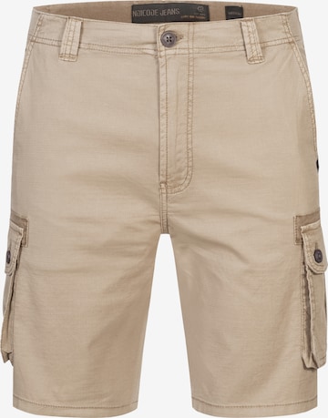 INDICODE JEANS Cargobroek 'Lanny' in Beige: voorkant