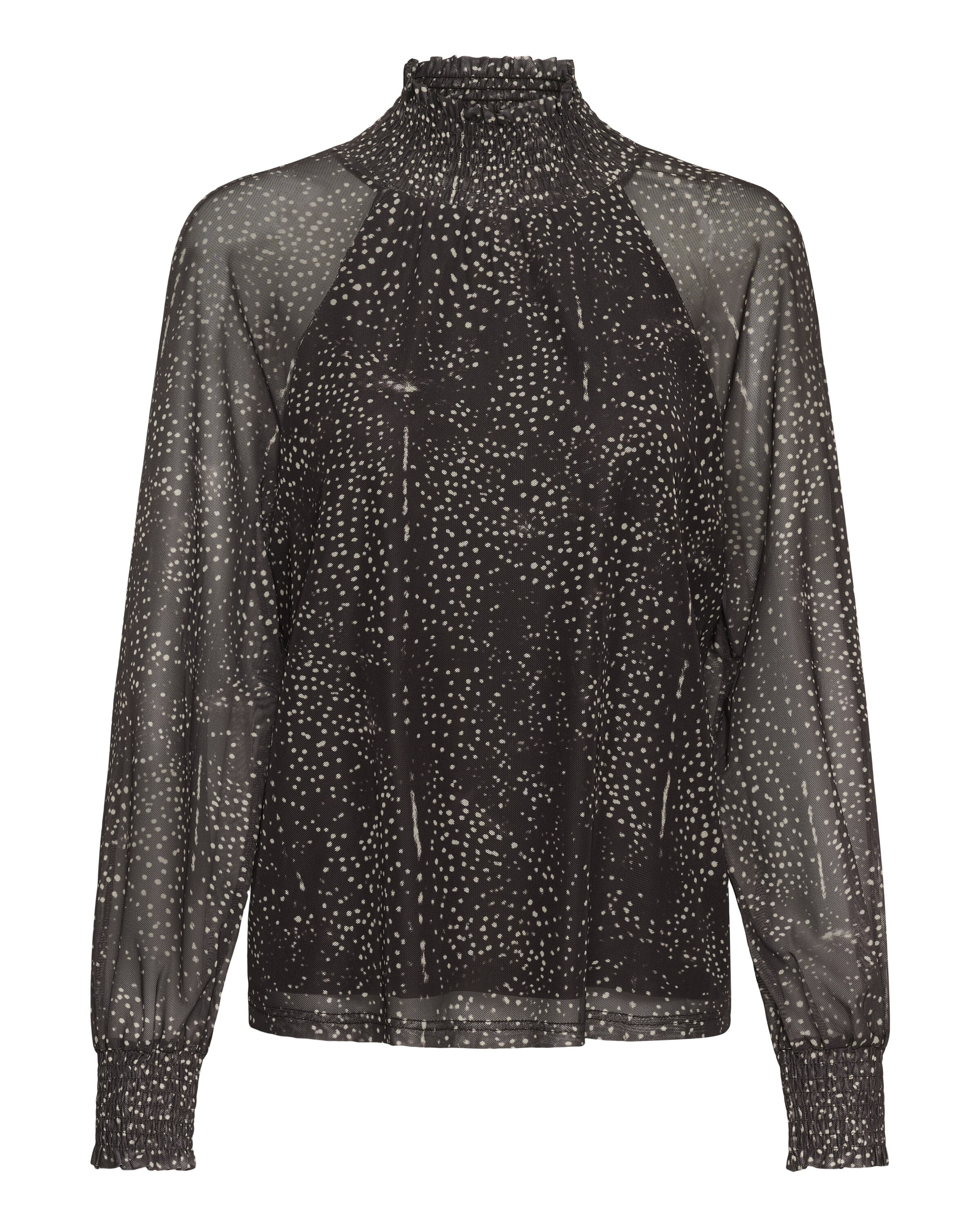 Cream - Blusa en marrón: frente