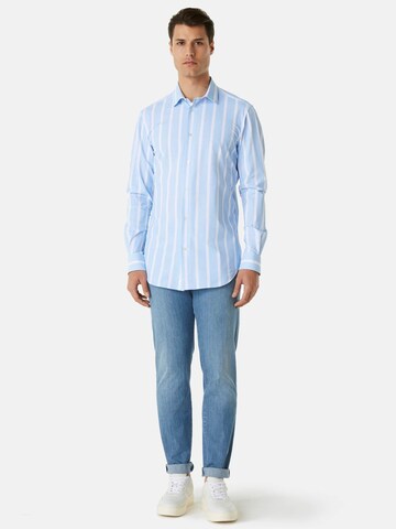 Boggi Milano Slim fit Button Up Shirt in Blue