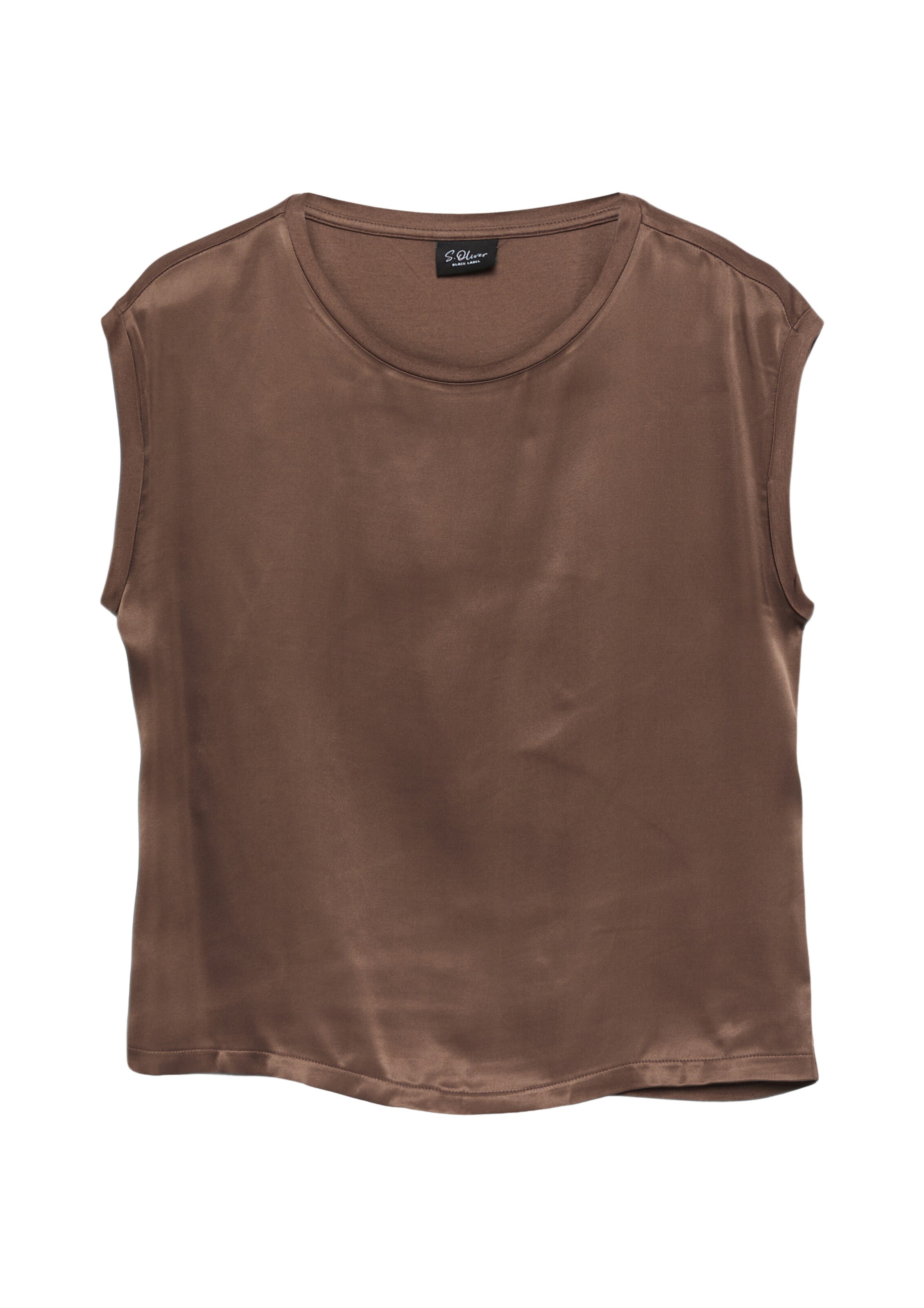 s.Oliver BLACK LABEL Shirt in Brown: front