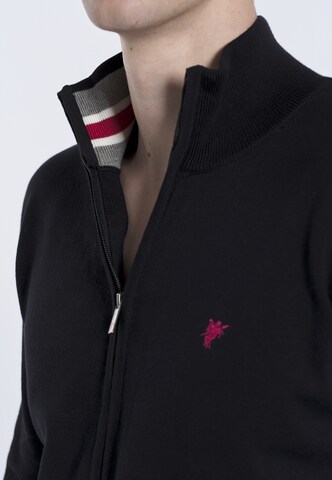 DENIM CULTURE Knit cardigan 'Leopoldo' in Black