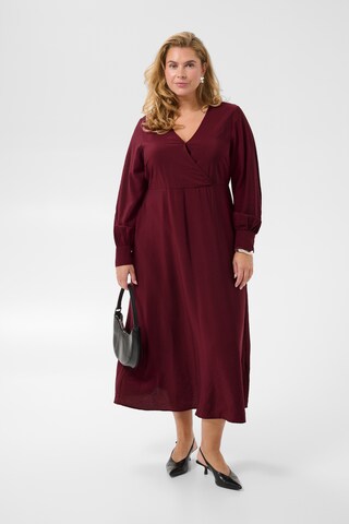 KAFFE CURVE - Vestido 'Neela' em vermelho: frente