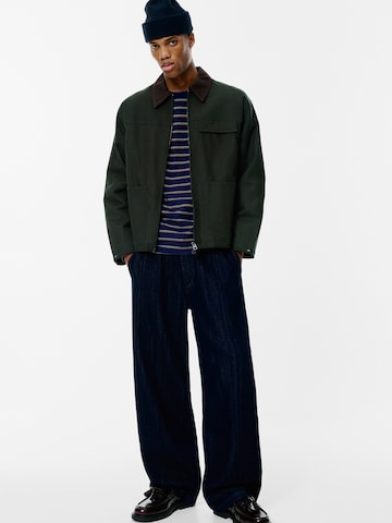 Veste mi-saison Pull&Bear en vert