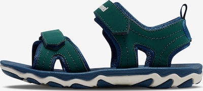 Sandalai iš Hummel, spalva – tamsiai mėlyna jūros spalva / žalia / balta, Prekių apžvalga