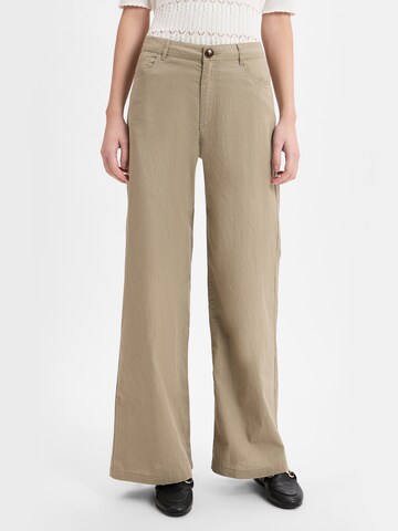 Franco Callegari Wide leg Pants in Brown: front