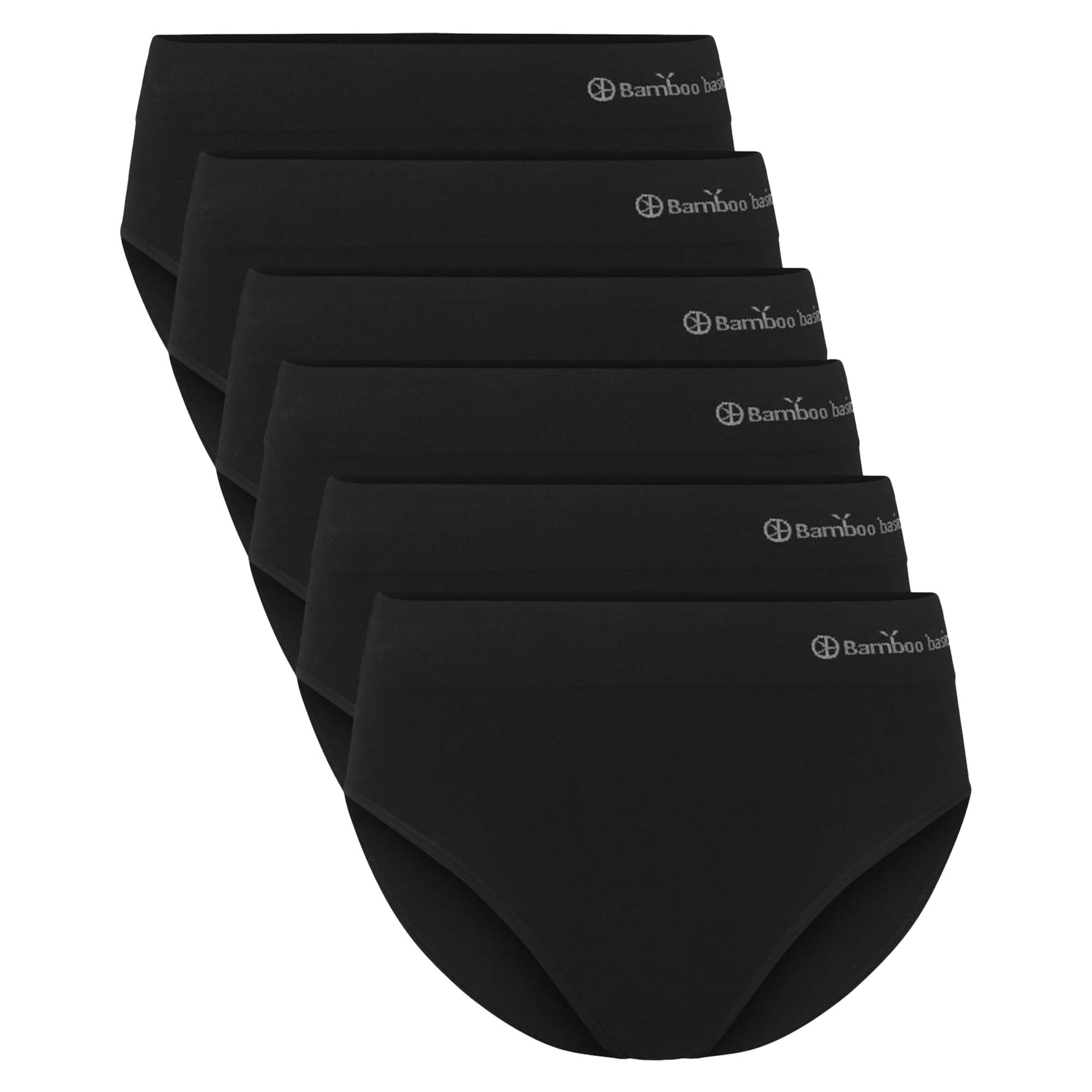 Slip Bamboo basics en noir : devant