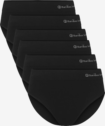 Slip Bamboo basics en noir : devant