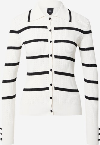 River Island Knit cardigan in White: front