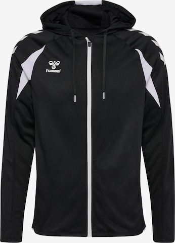 Veste de survêtement Hummel en noir : devant