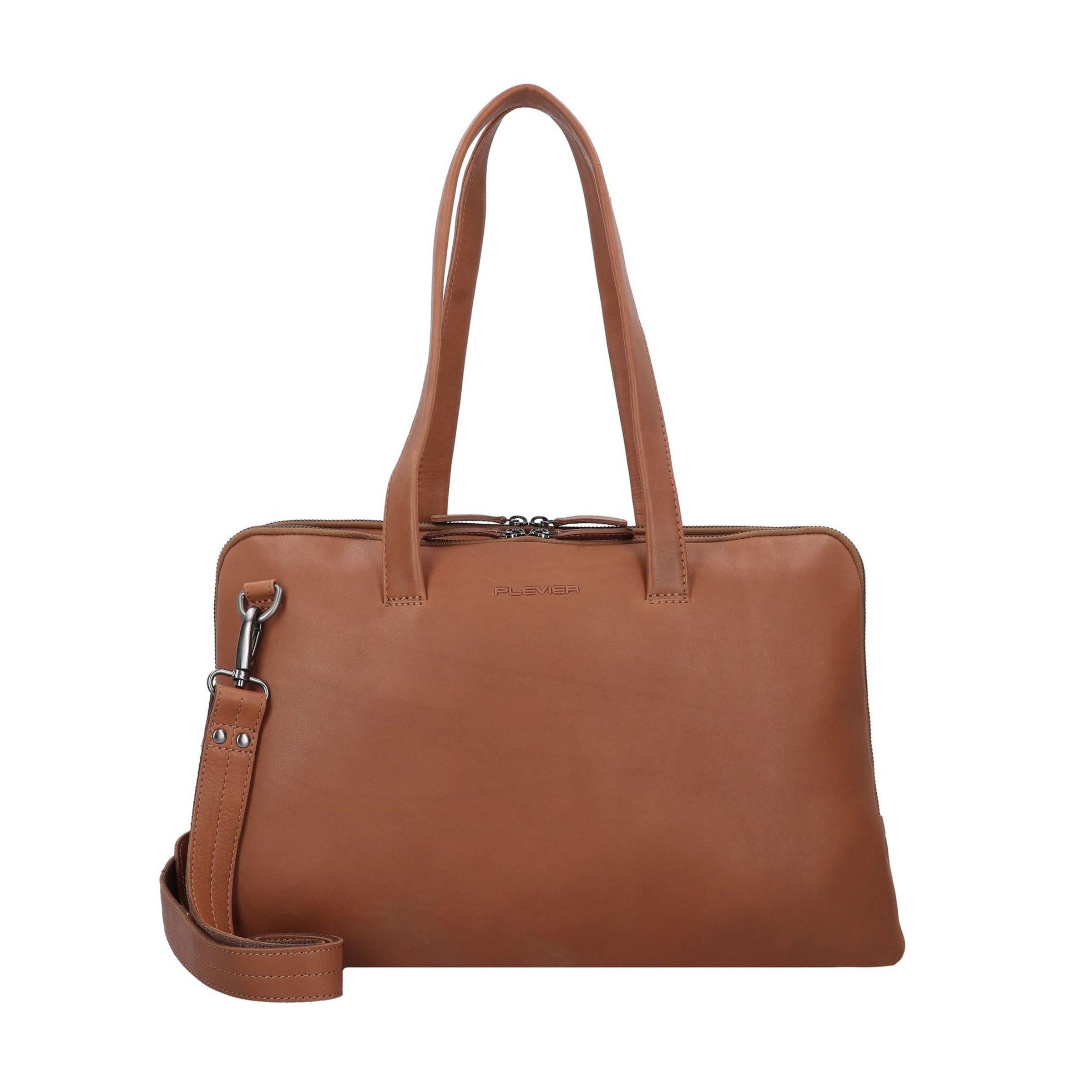 Plevier Aktentasche 'Hearst' in Braun: Vorderseite