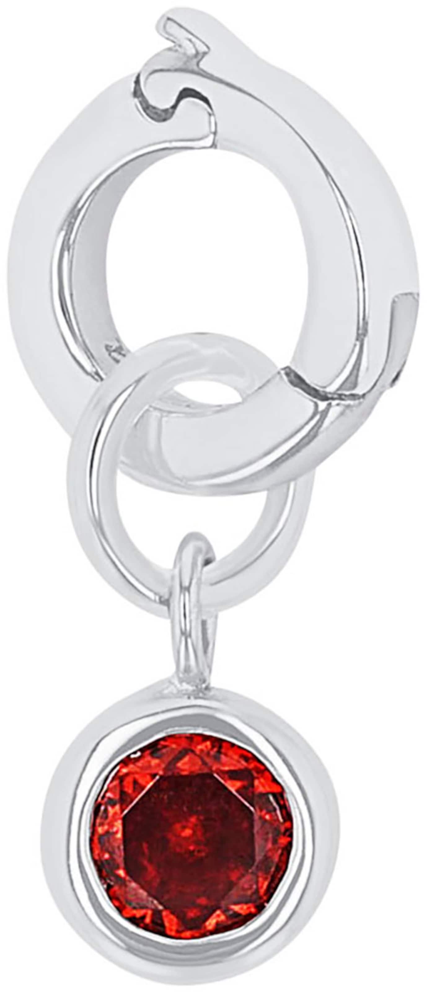 AMOR Pendant in Silver: front