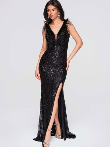Ombre Abendkleid‌‌‌‌‌ in Schwarz