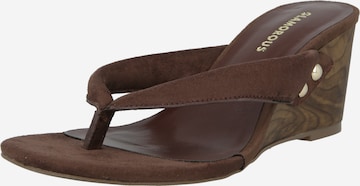 Séparateur d'orteils GLAMOROUS en marron : devant