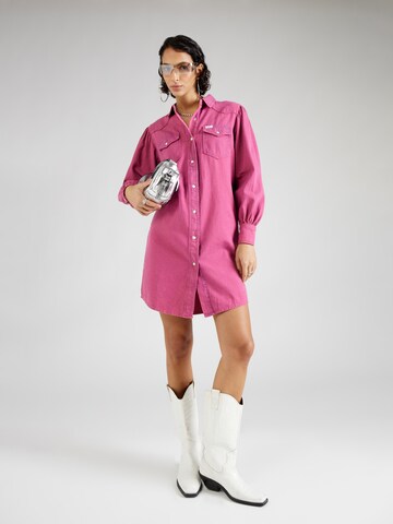 WRANGLER Shirt Dress in Pink