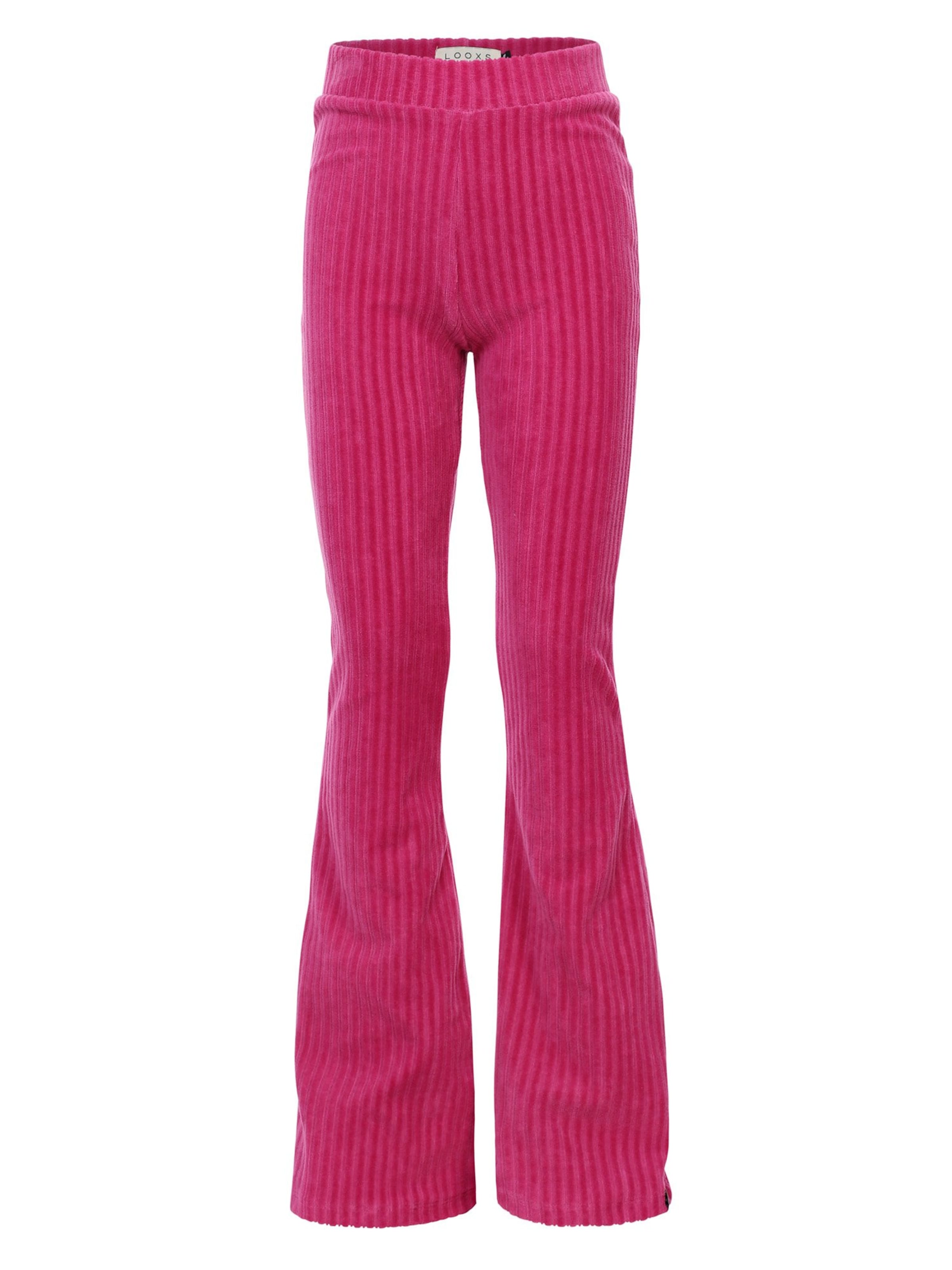Looxs Revolution Flared Broek in Roze: voorkant