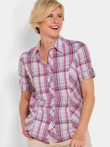 Goldner Bluse in Pink: Vorderseite