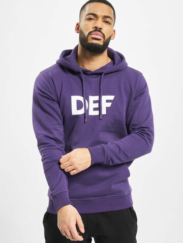 Sweat-shirt 'Mitarbeiter' DEF en violet : devant