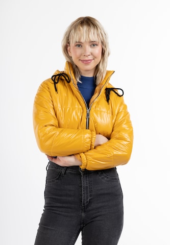 MYMO - Casaco de inverno em amarelo: frente