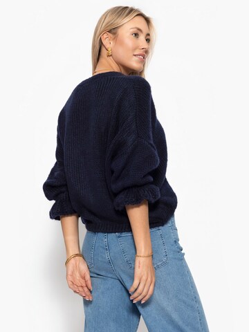SASSYCLASSY Oversizestrickjacke‌‌‌‌‌‌‌‌‌ in Blau