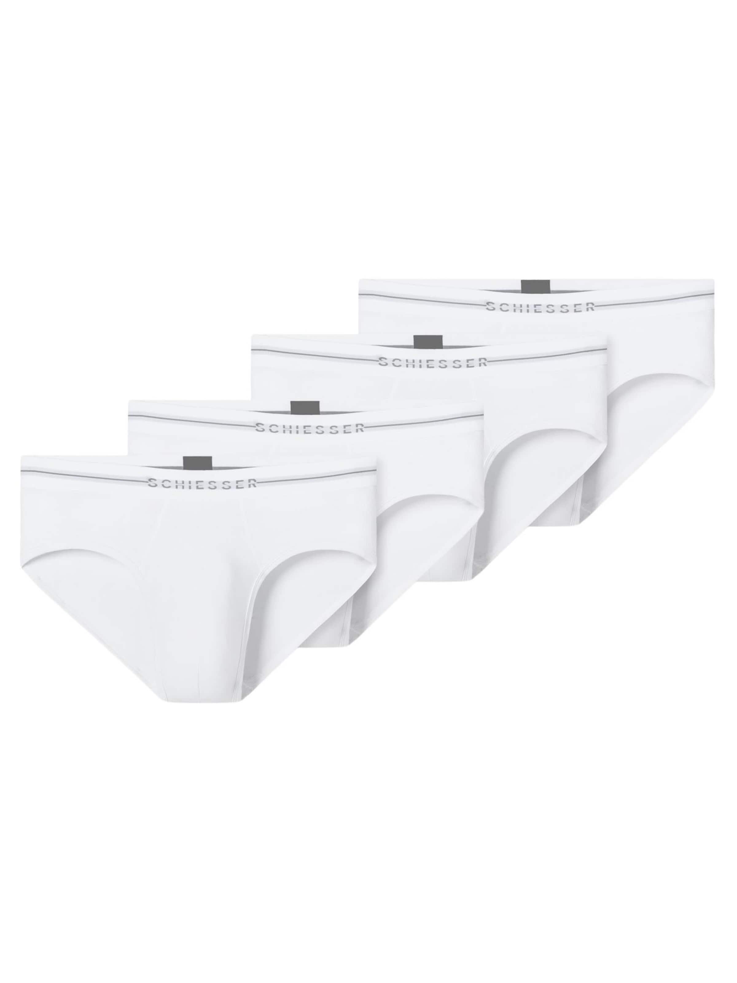 SCHIESSER Slip 'Cotton Flex' in Wit: voorkant