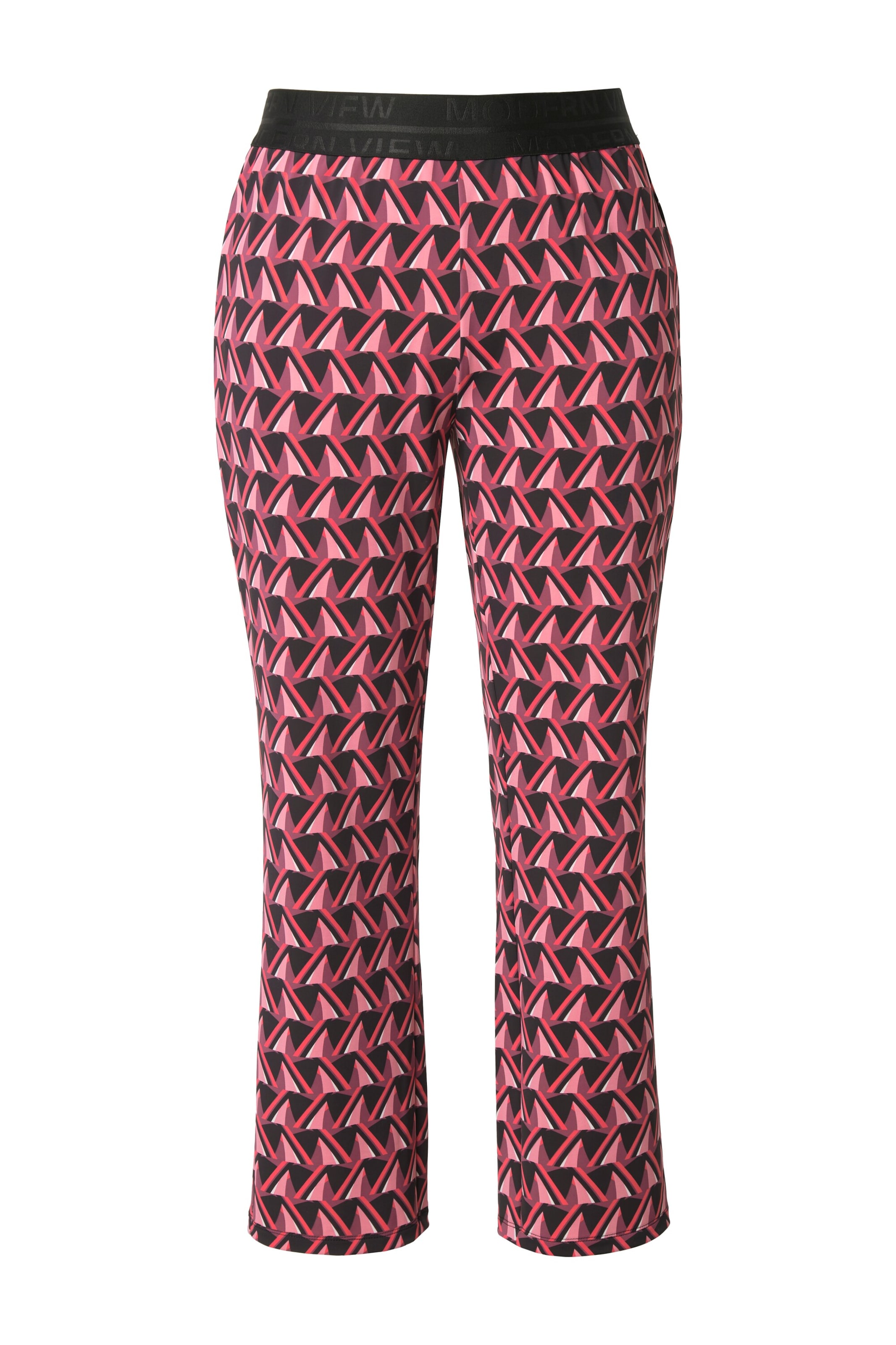 Ulla Popken Slimfit Schlupfhose in Rot: Vorderseite