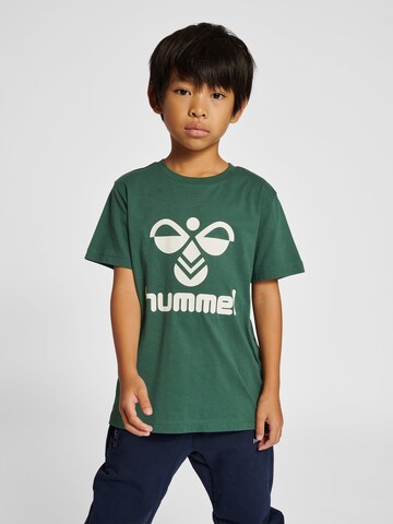 Hummel Shirt 'TRES' in Groen: voorkant