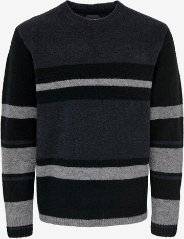 Only & Sons Sweater 'Patrick' in Black: front