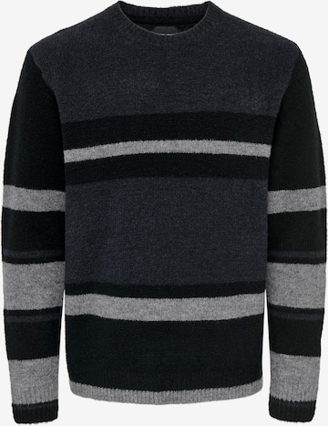 Pullover 'Patrick' di Only & Sons in nero: frontale