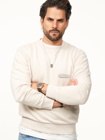 JACK JONES Sweatshirt 'JJINFINITY'‌‌‌‌ in Beige