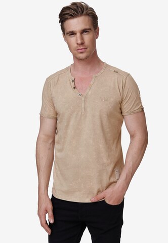 Rusty Neal Shirt in Beige: voorkant