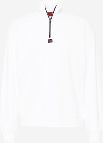 HUGO Red Sweatshirt 'DURTY' in White: front