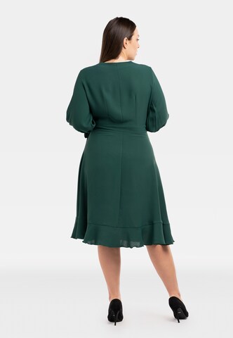 Robe de cocktail 'IRIS ' Karko en vert