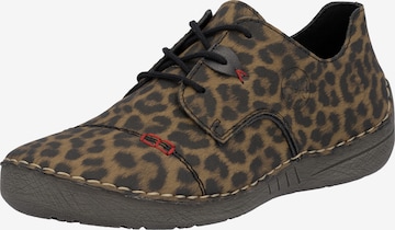 Chaussure de sport à lacets Rieker en marron : devant