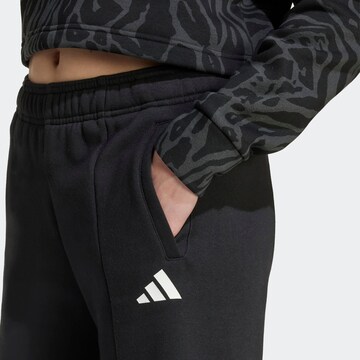 ADIDAS SPORTSWEAR Loose fit Workout Pants in Black