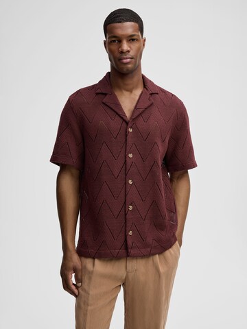 Coupe regular Chemise 'Clint' STRELLSON en rouge : devant