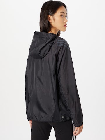 ADIDAS SPORTSWEAR Athletic Jacket 'Run Icons 3-Stripes ' in Black