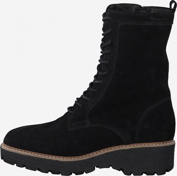 TAMARIS Lace-Up Ankle Boots in Black