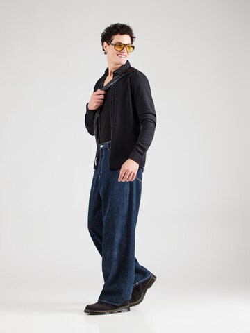Casual Friday - Ajuste estrecho Camisa 'CF Arthur' en negro