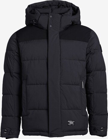 khujo Winter Jacket 'Helsinki' in Black: front