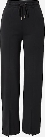 Abercrombie & Fitch Wide leg Παντελόνι σε μαύρο: μπροστά
