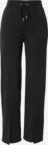 Abercrombie & Fitch Wide Leg Hose in Schwarz: predná strana