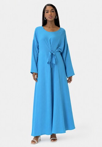 Robe Elara en bleu : devant