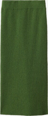 MANGO Spódnica 'ADELE' w kolorze zielony: przód