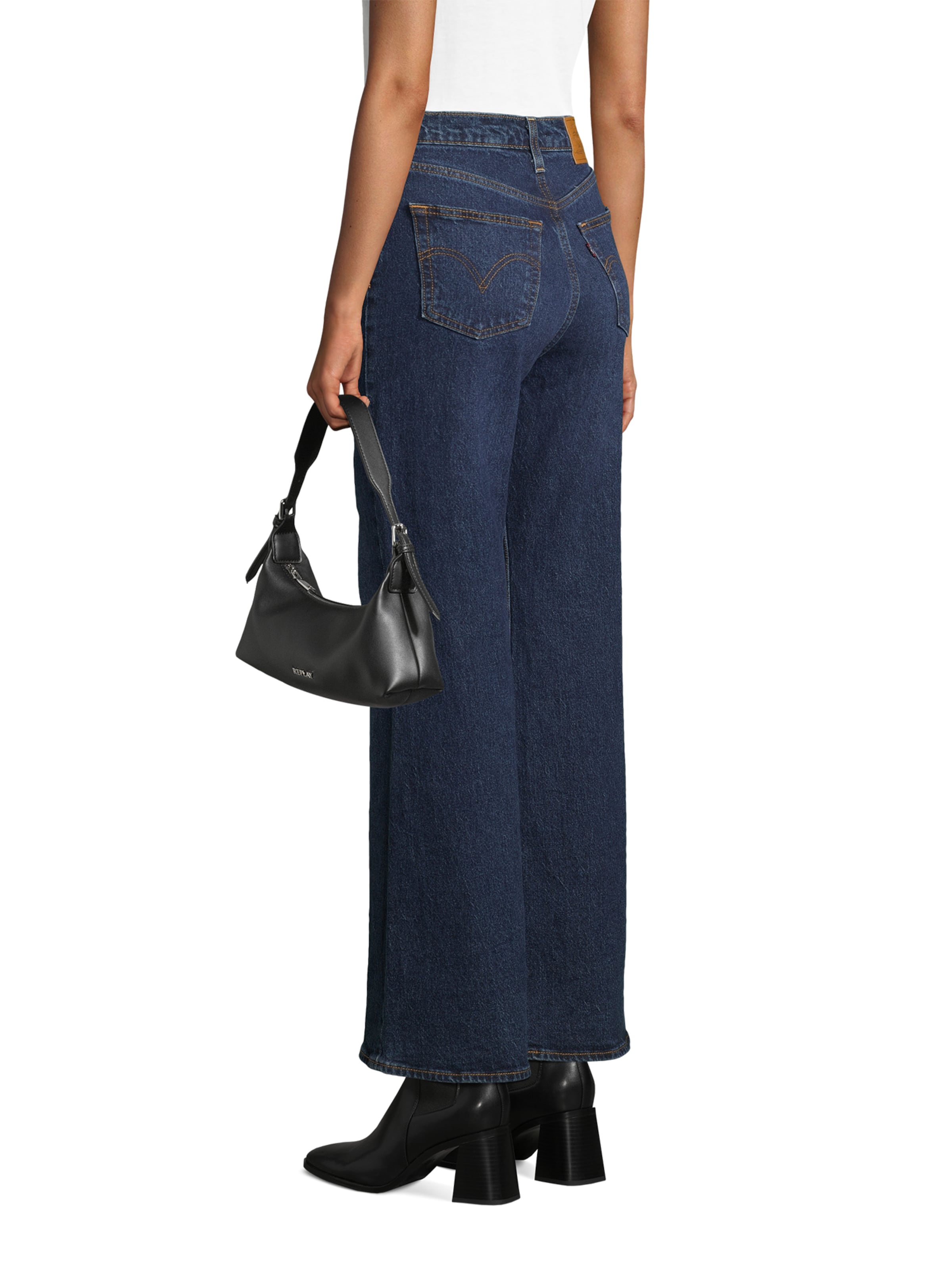 Borsa a spalla di REPLAY in nero: frontale