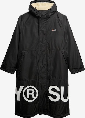Manteau mi-saison Superdry en noir : devant