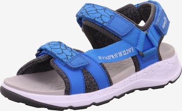 SUPERFIT Sandals & Slippers in Blue: front