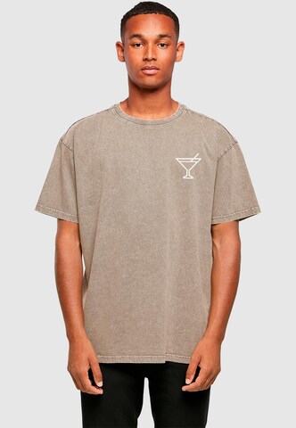 Maglietta 'Summer - Cocktail' di Merchcode in beige: frontale